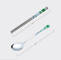 Korean Spoon Chopsticks Set Chinese Type