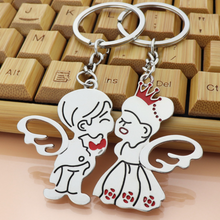 Load image into Gallery viewer, Love Angels Keyring - King and Queen Keyring Set
