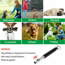 Load image into Gallery viewer, Ultrasonic Sound Repeller Pet Dog Whistle Anti Barking Silent Train Control
