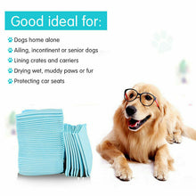 Load image into Gallery viewer, HEAVY DUTY LARGE PUPPY PET TRAINING WEE PEE TOILET PADS PAD FLOOR MATS DOG CAT
