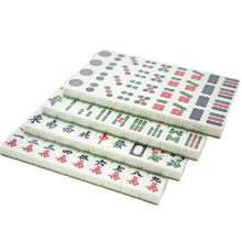 Load image into Gallery viewer, 🀄️ KOKOBASE Professional Aluminum Rigid Box Chinese Mahjong Game Set - Double Happiness (Green) - Includes 144 Medium Size Tiles, 3 Dice, and Wind Indicator  🎲 麻將麻雀鋁盒
