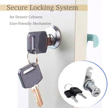 Load image into Gallery viewer, KOKOBASE 3-Pack Zinc Alloy Cam Lock Set - Secure Drawer and Cabinet Locking System - Versatile 3PCS / 16mm 20mm 25mm 30mm Cam Locks with Unique Keys
