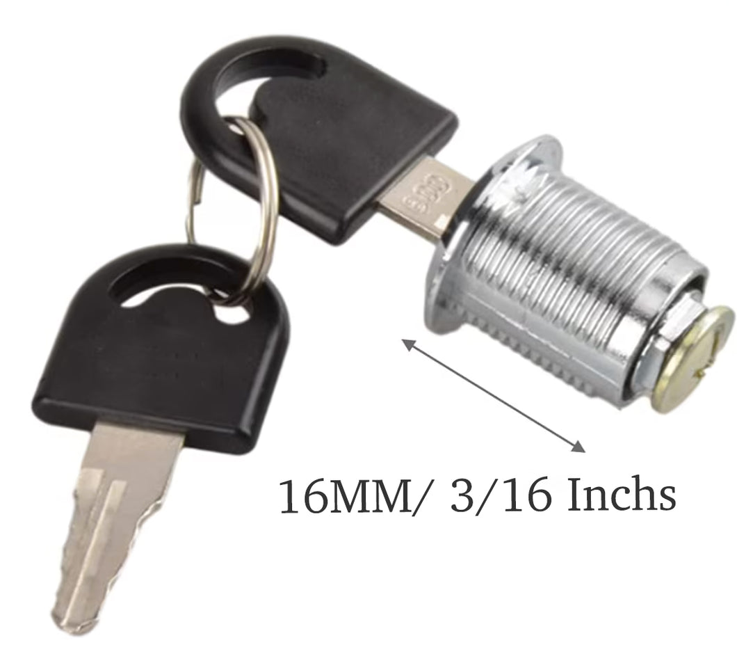 KOKOBASE 3-Pack Zinc Alloy Cam Lock Set - Secure Drawer and Cabinet Locking System - Versatile 3PCS / 16mm 20mm 25mm 30mm Cam Locks with Unique Keys