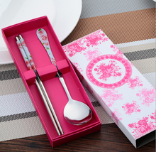 Load image into Gallery viewer, Korean Spoon Chopsticks Set Chinese Type
