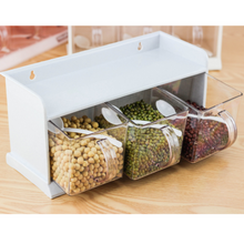 Load image into Gallery viewer, Plastic Kitchen Seasoning Condiment Spice Jar Salt Pot Bottle Box Drawer Storage
