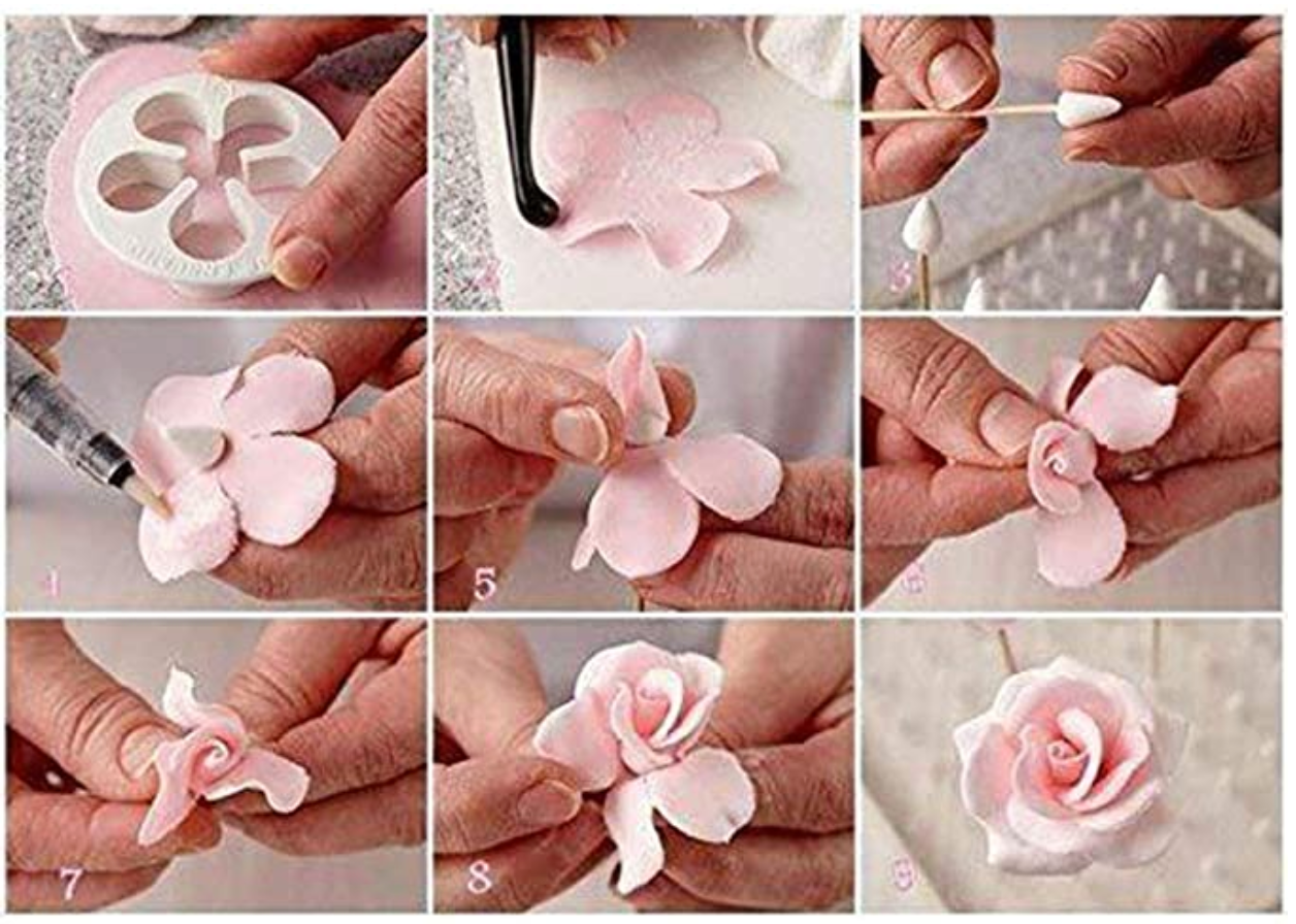 68x Cake Decorating Fondant Sugarcraft Icing Plunger Cutters Tools Mold Mould