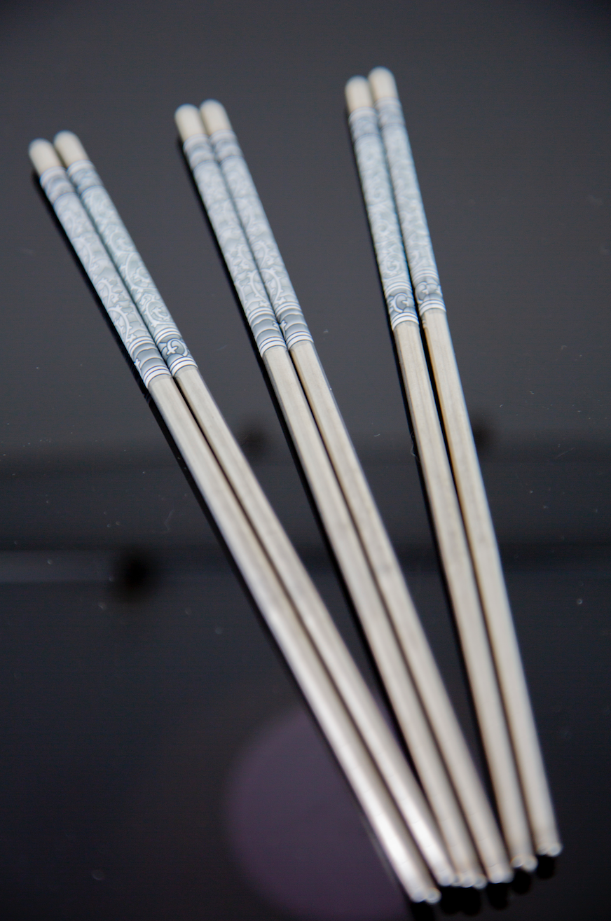 KoKobase Non-slip Design Chop Sticks Stainless Steel Chopsticks Chinese Stylish KOKOBASE