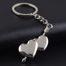 Load image into Gallery viewer, Heart Keychain - Double Heart Keychain

