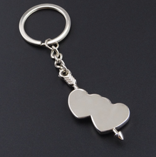 Load image into Gallery viewer, Heart Keychain - Double Heart Keychain
