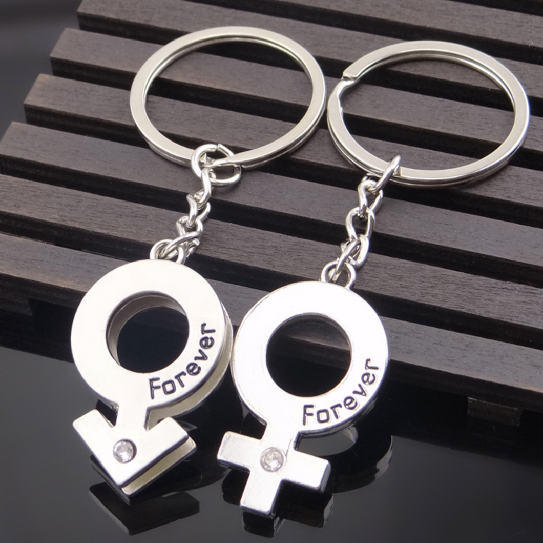 Him and Her Keychain - Together Forever Keychain
