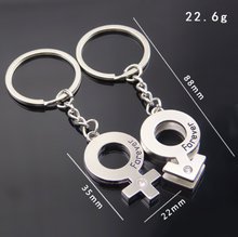 Load image into Gallery viewer, Him and Her Keychain - Together Forever Keychain
