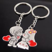 Load image into Gallery viewer, Groom and Bride Keychains - Couples Keychain
