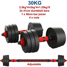 Load image into Gallery viewer, KoKobase 30KG Vinyl Dumbbell Set Fitness Exercise Gym 66LBS KOKOBASE
