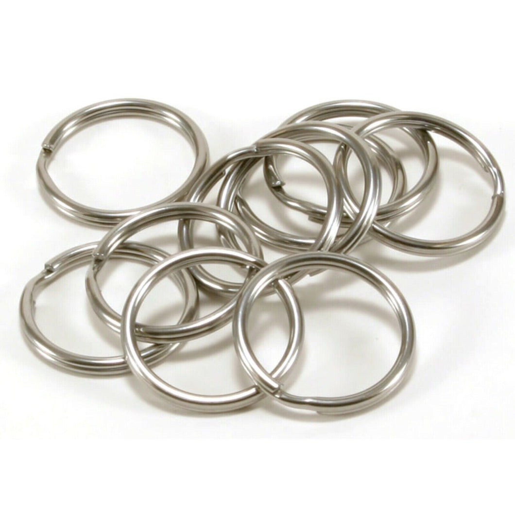 🔗 Premium 25mm Stainless Steel Flat Split Rings - Durable, Secure Keychain Loops 🛠️