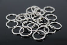 Load image into Gallery viewer, 🔗 Premium 30mm Stainless Steel Flat Split Rings - Perfect for Keychains, Jewelry, and Crafts - Silver, Durable, and Versatile 🔑
