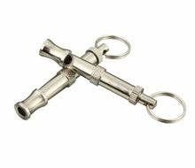 Load image into Gallery viewer, Dog Whistle Puppy Training High Pitch Sound Adjustable Key Chain
