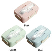 KoKobase Home, Furniture & DIY:Children's Home & Furniture:Kitchen & Dining:Lunchboxes & Bags Green 3 Compartments Lunch Box Food Container Set Bento KOKOBASE