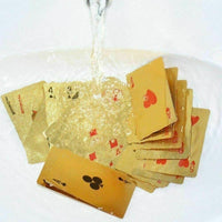 Card Game Poker Gold 24K Plated Waterproof Durable Flexible Playing Gaming