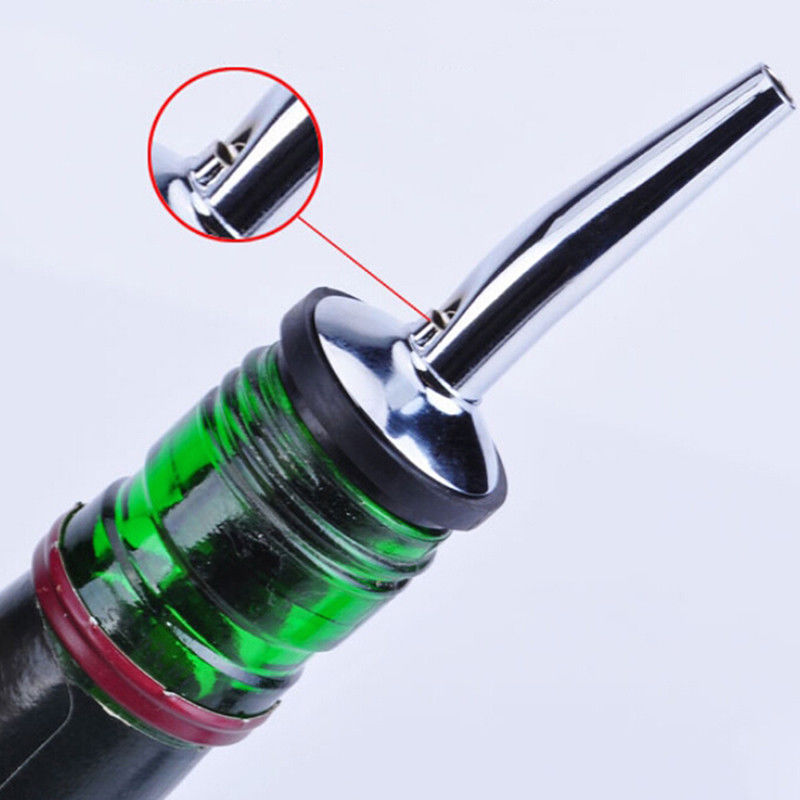 KoKobase 4X Stainless Steel Liquor Spirit Flow Wine Bottle pourer Dispenser Spout Stopper KOKOBASE