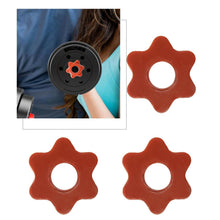 Load image into Gallery viewer, 4pcs 1&quot; Red Plastic Dumbbell Bar Spin-Lock Collars – Hexagonal Nut Design
