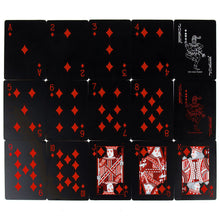Load image into Gallery viewer, Waterproof Black Poker Playing Cards Plastic PVC Poker Creative Gift Durable
