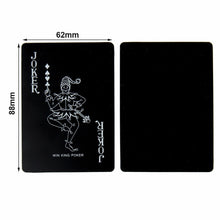 Load image into Gallery viewer, Waterproof Black Poker Playing Cards Plastic PVC Poker Creative Gift Durable
