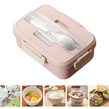 Load image into Gallery viewer, KoKobase Home, Furniture &amp; DIY:Children&#39;s Home &amp; Furniture:Kitchen &amp; Dining:Lunchboxes &amp; Bags Pink 3 Compartments Lunch Box Food Container Set Bento KOKOBASE
