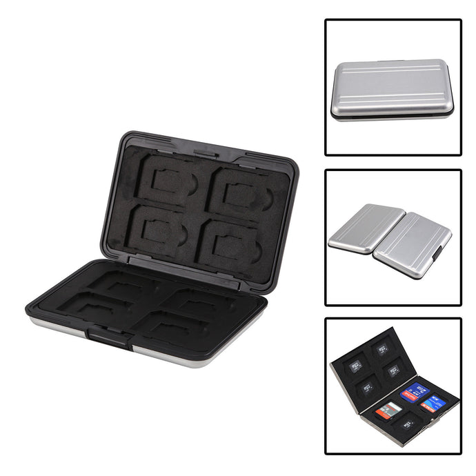 KoKobase Cameras & Photography:Camera, Drone & Photo Accessories:Memory Card Cases Memory Card Storage Box Case Holder 8 Slots for SD SDHC MMC Micro SD Cards KOKOBASE