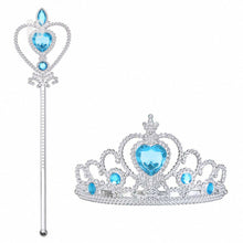 Load image into Gallery viewer, Vicloon Ice Princess Elsa Accessories Set  Tiara Crown and Magic Wand Girls Gift
