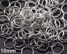 Load image into Gallery viewer, UK Wholesale Double Loop O-ring Open Jump Split Rings Keyrings Keychains 10mm
