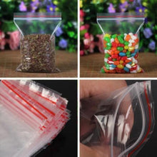 Load image into Gallery viewer, GRIP LOCK SEAL SMALL RE-SEALABLE PLASTIC BAGS COIN JEWELLERY 6x8 7x9 10x12 10x15
