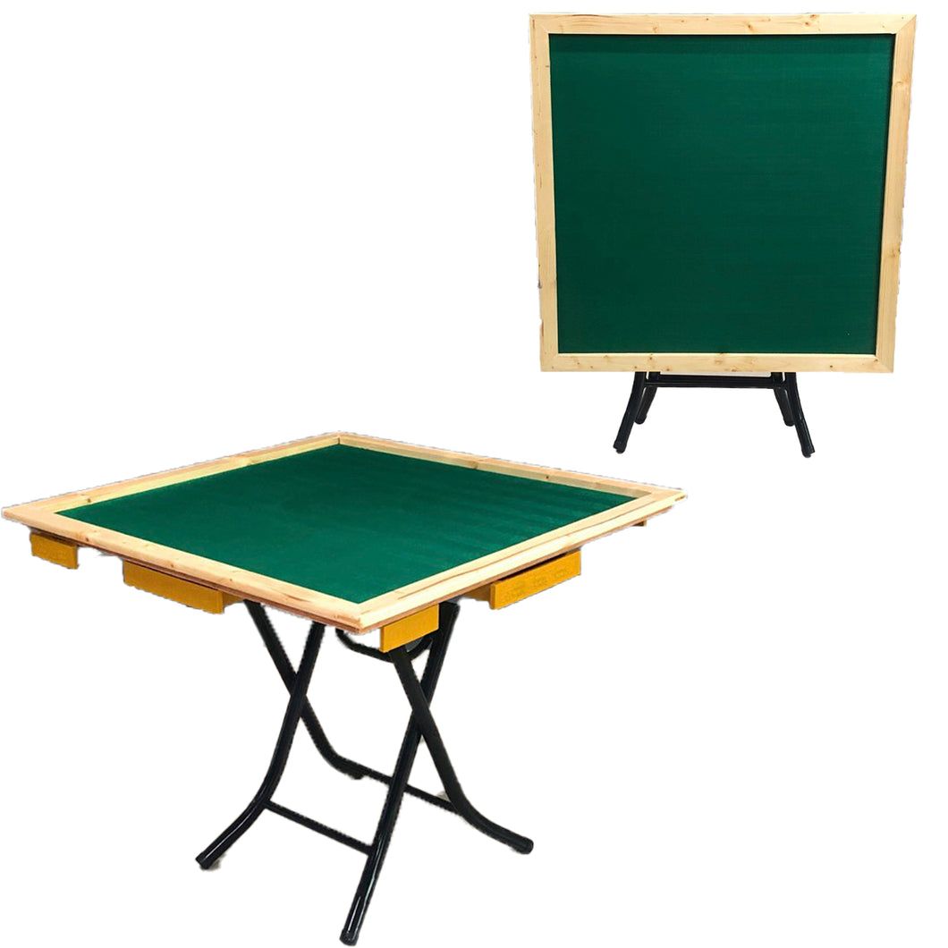 Chinese Mahjong Wooden Ma Jiang Table Fold-able Desk